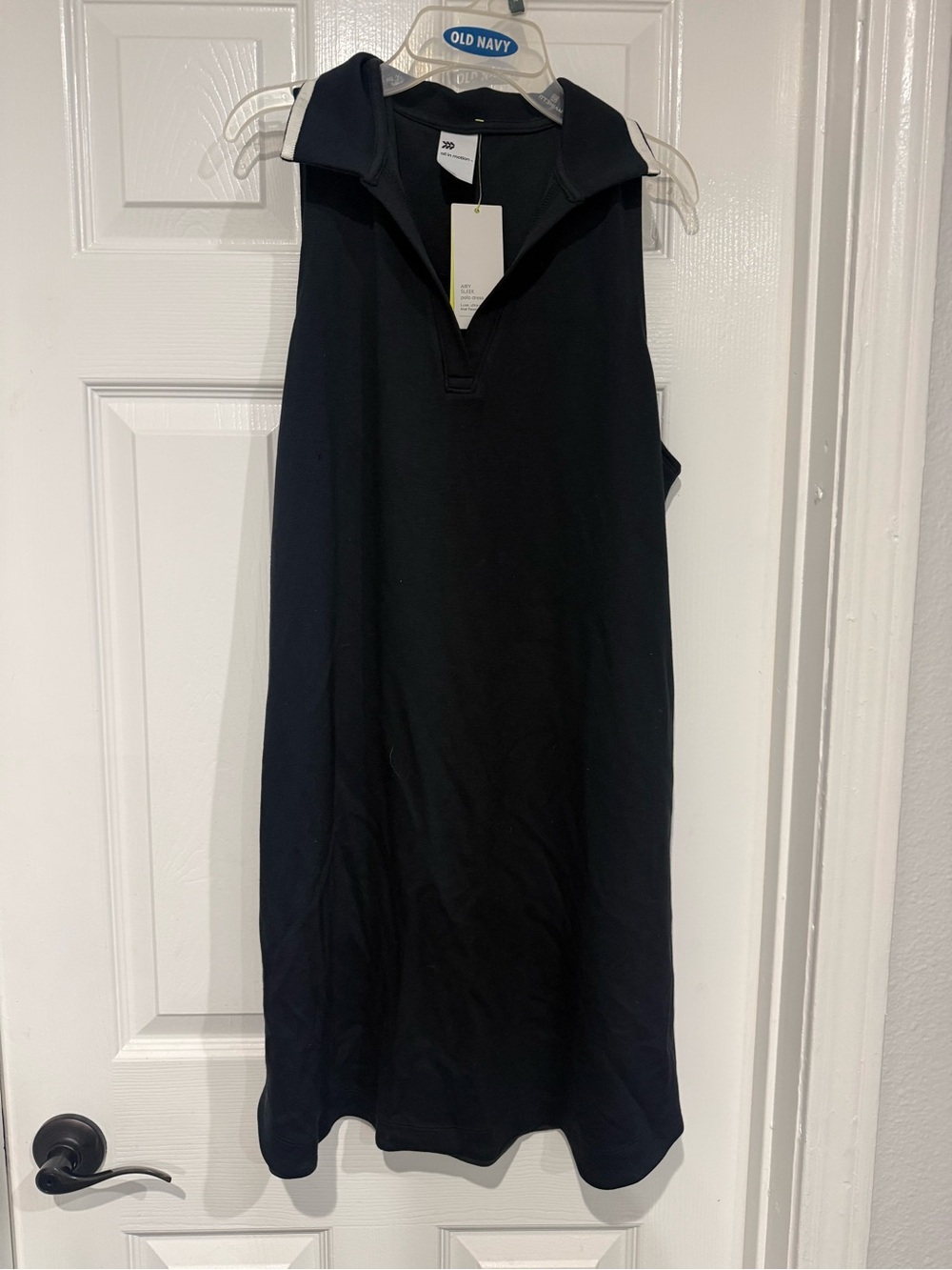 Black Sleeveless Polo Dress - JoyLab size L NWT